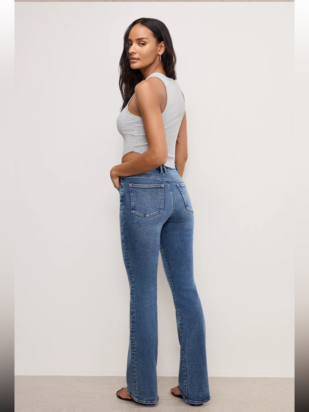 Good American Compression Good Classic Bootcut Jeans size 10/30 - Picture 2 of 8
